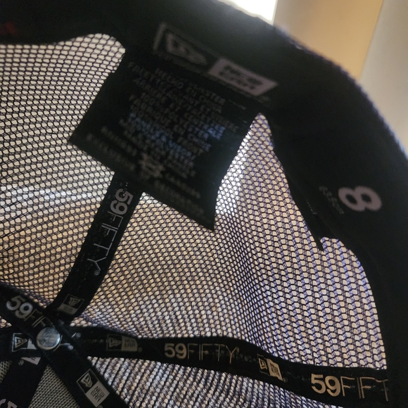 New Era Milwaukee Brewers Navy 59FIFTY Mesh Fitted Cap - Size 8 - Picture 5 of 5